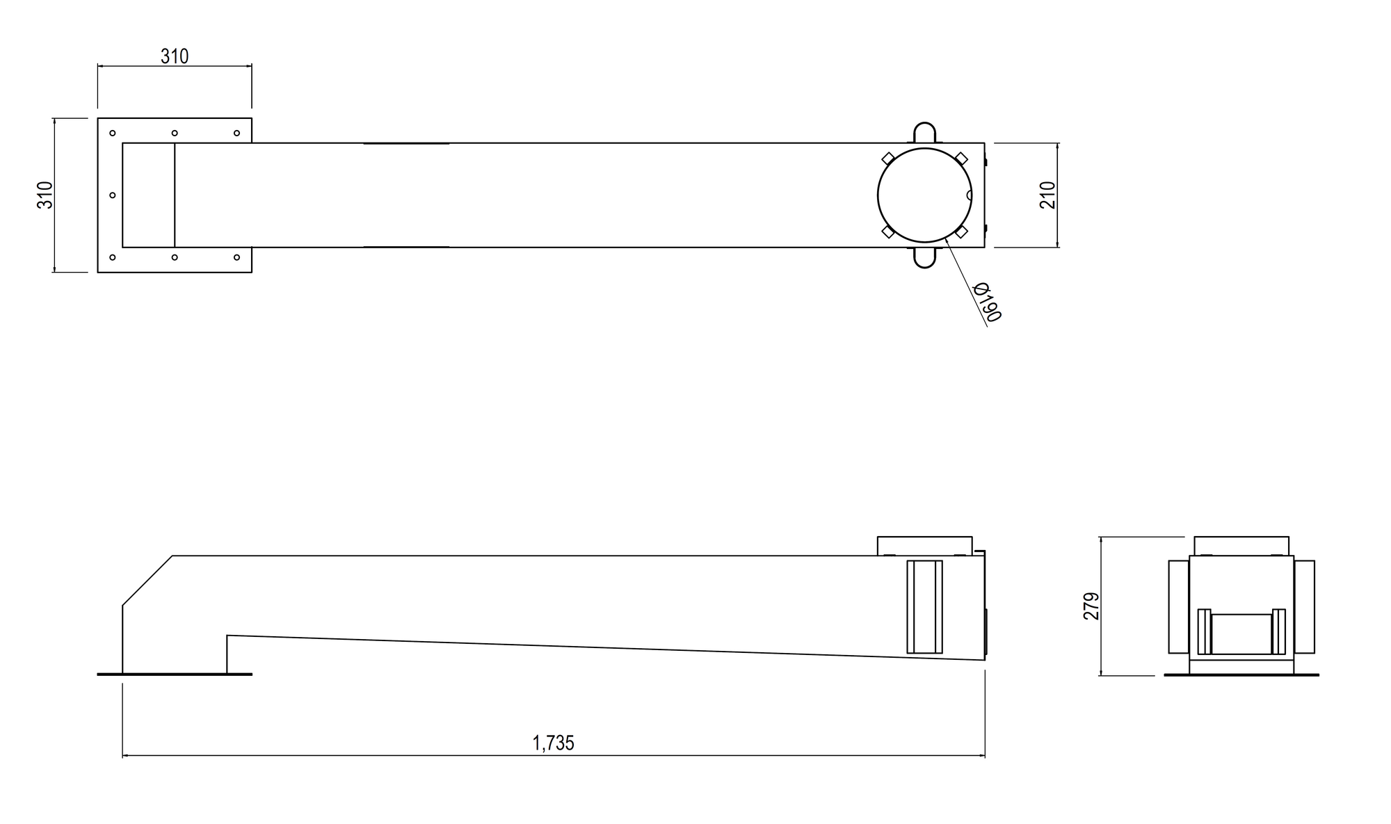 FS-56 外形寸法図（画像）