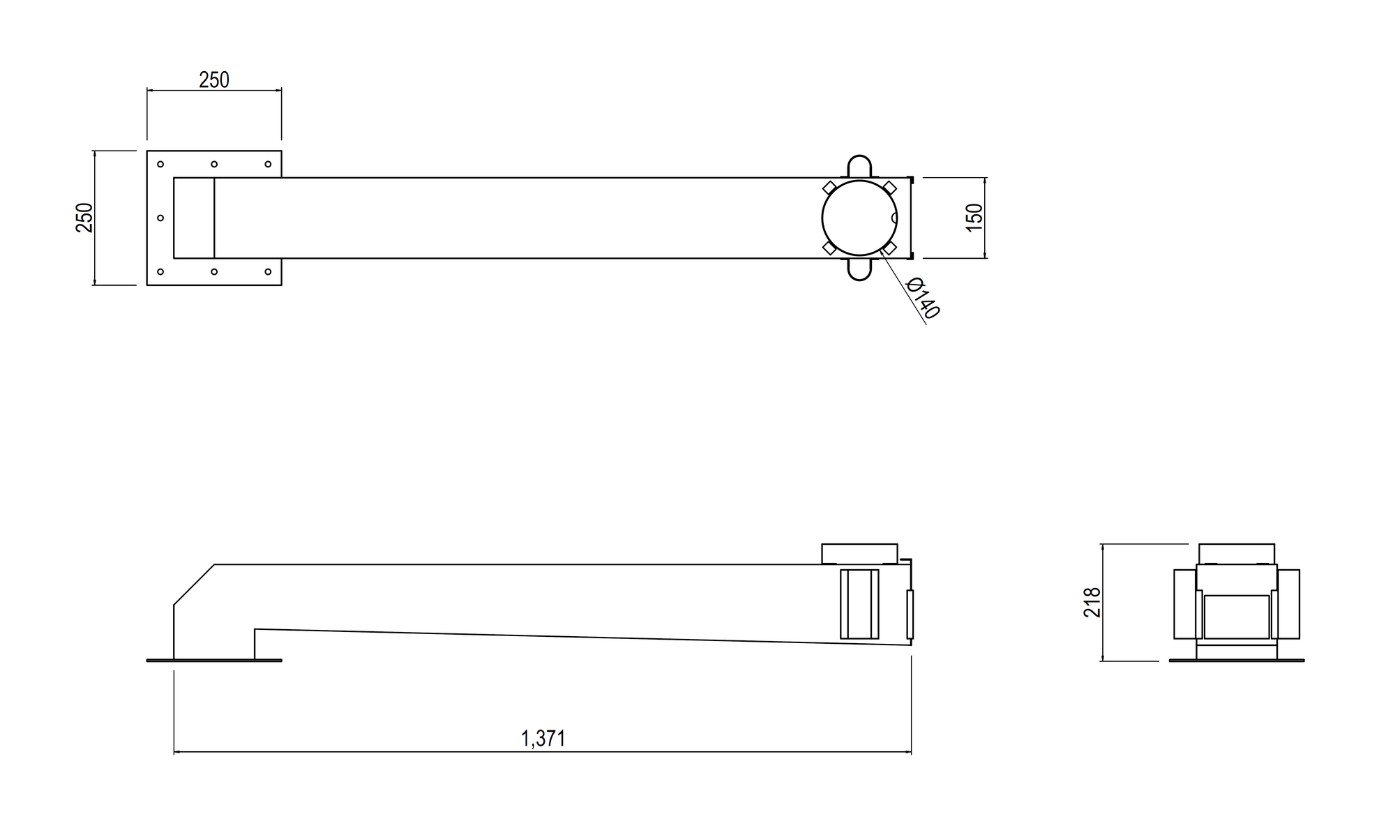 FS-25 外形寸法図（画像）