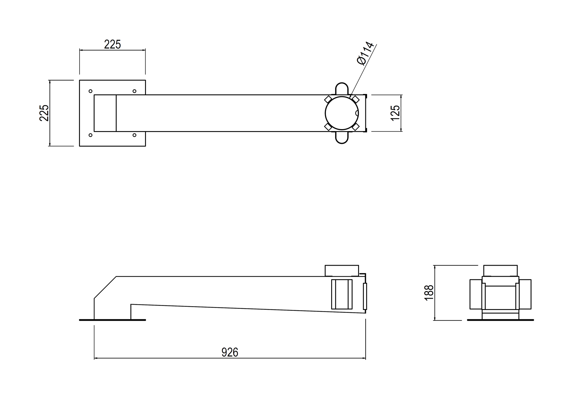 FS-10 外形寸法図（画像）